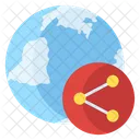 Global Network International Network Global Share Icon