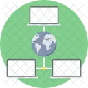 Global Network Global Communication Global Connection Icon