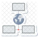 Global Network Global Communication Global Connection Icon
