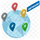 Global Network Worldwide Network Globalization Icon
