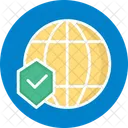 Global Network Cyber Security Network Firewall Icon