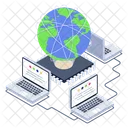 World Network Global Network Network Technology Icon