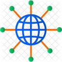 Global Network Global Connection International Service Icon