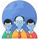 Global Network Team Group Icon