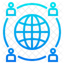 Global Network Network Earth Icon
