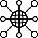 글로벌 네트워크 글로벌 연결 글로벌 커뮤니케이션 아이콘