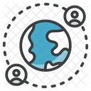 Global Network Global Connection International Network Icon