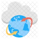 Global Network Cloud Icon