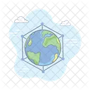 Global Network Worldwide Network International Network Icon