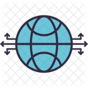 Global Network Connection Global Icon
