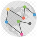 Global Network Mesh Icon