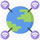 지구 행성 인터넷 아이콘