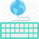 Global Network Keyboard Icon