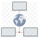 Global Network Social Networking Network Icon
