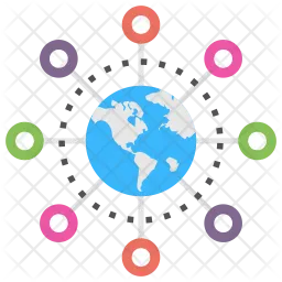 Global Network Logo Icon