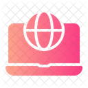 Global Network Seo And Web Earth Grid Icon