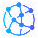 Global Network Connection Internet Icon