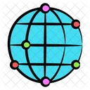 Global Network Global Communication Worldwide Network Icon