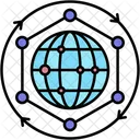 Global Network Connectivity Internet Icon