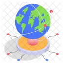Global Network Futuristic Icon