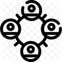 Global Network Worldwide Icon