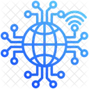 Global Network Globe Connection Icon