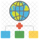 Global Network of Servers  Icon