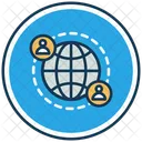 グローバル ネットワークグローバル、ネットワーク、接続性 アイコン