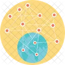 Global Networking Connections Icon