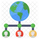 Global Networking Global Structure Team Network Icon