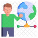 World Network Global Networking Web Networking Icon