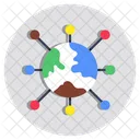 Global Networking International Networking Worldwide Networking Icon