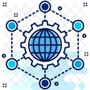 Global Nework Affiliate Network Global Connectivity Icon