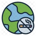 Global No Smoking Smoke Free Anti Tobacco Icon