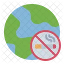 Global No Smoking Smoke Free Anti Tobacco Icon