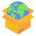 Global Delivery Global Logistics Global Package Icon