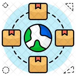 Global parcel  Icon