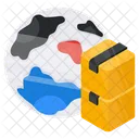 Global Parcel Global Package Global Delivery Icon