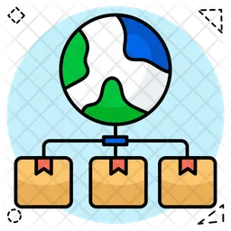 Global parcel  Icon