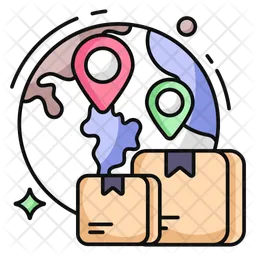 Global Parcel Location  Icon