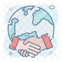 Business Handshake Global Business Worldwide Contract Icon