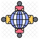 Global People Global Communication Global Team Icon