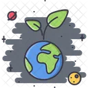 Planet Earth Sprout Icon