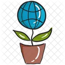 Global Plant Plant Growth Potted Plant Icon