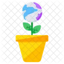 Global Plant Potted Plant Growing Plant Icon