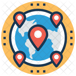 Global positioning Icon