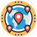 Map Navigation Global Icon