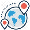 Map Navigation Global Icon