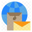 Mail Globe Postal Icon