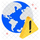 Global Problem Global Warning Global Alert Icon
